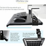 Under Desk Keyboard Tray Clamp on Keyboard Holder Up to 12kg265lb Height Adjustable Ergonomic Sliding Keyboard Drawer - Sliding KEYBOARD-TRAY-CLAMP1