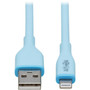 Tripp Lite Safe-IT M100AB-006-S-LB LightningUSB Data Transfer Cable - 6 ft LightningUSB Data Transfer Cable for iPhone iPad iPod M100AB-006-S-LB