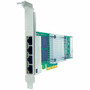 Axiom W8X25AA Gigabit Ethernet Card - PCI Express 2.1 x4 - Intel JL82576EB - 4 Port(s) - 4 - Twisted Pair - 1000Base-T - Plug-in Card (Fleet Network)
