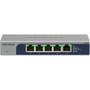 Netgear 5-Port Multi-Gigabit (2.5G) Ethernet Unmanaged Switch - 5 Ports - 2.5 Gigabit Ethernet - 2.5GBase-T - 2 Layer Supported - 9.24 (MS105-100NAS)