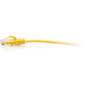 C2G 3ft Cat6a Snagless Unshielded UTP Slim Ethernet Patch Cable - Yellow - 3 ft Category 6a Network Cable - First End 1 x RJ-45 - - C2G30168