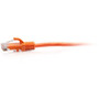C2G 5ft Cat6a Snagless Unshielded (UTP) Slim Ethernet Patch Cable - Orange - 5 ft Category 6a Network Cable for Network Device - First (C2G30176)