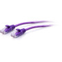 C2G 7ft Cat6a Snagless Unshielded (UTP) Slim Ethernet Patch Cable - Purple - 7 ft Category 6a Network Cable for Network Device - First (Fleet Network)