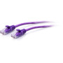 C2G 10ft Cat6a Snagless Unshielded (UTP) Slim Ethernet Patch Cable - Purple - 10 ft Category 6a Network Cable for Network Device - 1 x (Fleet Network)