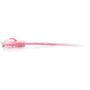C2G 25ft Cat6a Snagless Unshielded (UTP) Slim Ethernet Patch Cable - Pink - 25 ft Category 6a Network Cable for Network Device - First (C2G30201)