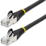 StarTech.com 6ft CAT6a Ethernet Cable, Black Low Smoke Zero Halogen (LSZH) 10 GbE 100W PoE S/FTP Snagless RJ-45 Network Patch Cord - - (Fleet Network)