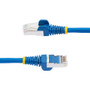 StarTech.com 5ft CAT6a Ethernet Cable, Blue Low Smoke Zero Halogen (LSZH) 10 GbE 100W PoE S/FTP Snagless RJ-45 Network Patch Cord - - (NLBL-5F-CAT6A-PATCH)