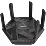 Asus RT-AXE7800 Wi-Fi 6E IEEE 80211ax Ethernet Wireless Router - Tri Band - 240 GHz ISM Band - 6 GHz UNII Band - 6 x Antenna6 x - - RT-AXE7800