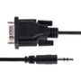 StarTech.com 3ft (1m) DB9 to 3.5mm Serial Cable for Serial Device Configuration, RS232 DB9 Male to 3.5mm for Calibrating via Audio - a (9M351M-RS232-CABLE)