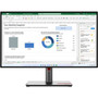 Lenovo ThinkVision P27h-30 27" WQHD LCD Monitor - 16:9 - 27" (685.80 mm) Class - In-plane Switching (IPS) Technology - WLED Backlight (Fleet Network)