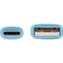 Tripp Lite Safe-IT USB/USB-C Data Transfer Cable - 3 ft USB/USB-C Data Transfer Cable for Smartphone, Computer, Charger, Car Charger, (U038AB-003-S-LB)