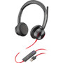 Poly Blackwire 8225-M Microsoft Teams Certified USB-A Headset - Stereo - Mini-phone (3.5mm), USB Type A - Wired - 32 Ohm - - Binaural (772K3AA)
