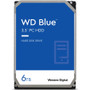 WD Blue WD60EZAX 6 TB Hard Drive - 3.5" Internal - SATA (SATA/600) - Conventional Magnetic Recording (CMR) Method - Desktop PC, System (Fleet Network)