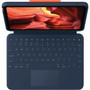 Logitech Rugged Combo 4 Touch Rugged KeyboardCover Case Folio for 109 Apple iPad 10th Generation iPad Stylus - Classic Blue - 920-011130