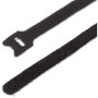 StarTech. com B506I-HOOK-LOOP-TIES 6in Hook & Loop Cable Ties 50pk - Reusable Adjustable Wire Straps - Nylon - Black