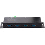 StarTech.com 4-Port Industrial USB 3.0 5Gbps Hub, Rugged USB Hub w/ ESD & Surge Protection, DIN/Wall/Desk Mountable, USB-A Expansion - (5G4AINDNP-USB-A-HUB)