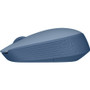 Logitech M170 Mouse - Optical - Wireless - Radio Frequency - 2.40 GHz - Blue Gray - USB - Symmetrical (910-006863)