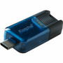 Kingston DataTraveler 80 M 64GB USB 3.2 (Gen 1) Type C On-The-Go Flash Drive - 64 GB - USB 3.2 (Gen 1) Type C - 200 MB/s Read Speed - (Fleet Network)
