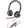 Poly Blackwire 8225 USB-C Headset - Stereo - USB Type C - Wired - 32 Ohm - 20 Hz - 20 kHz - On-ear - Binaural - Open - 72 ft Cable - 772K4AA