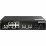 QNAP QSW-M2106PR-2S2T Ethernet Switch - 8 Ports - Manageable - 10 Gigabit Ethernet 25 Gigabit Ethernet - 10GBase-X 10GBase-T - 2 - QSW-M2106PR-2S2T-US