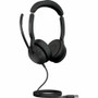 Jabra Evolve2 50 Headset - Stereo - USB Type A - Wired/Wireless - Bluetooth - 98.4 ft - 20 Hz - 20 kHz - On-ear - Binaural - - 5.6 ft (Fleet Network)