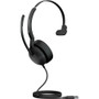 Jabra Evolve2 50 Headset - Mono - USB Type A - Wired/Wireless - Bluetooth - 98.4 ft - 20 Hz - 20 kHz - On-ear - Monaural - Supra-aural (Fleet Network)