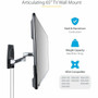 StarTechcom Articulating TV Wall Mount VESA Wall Mount TV Bracket for 65 inch99lbCurved TVs Corner Adjustable Low Profile Wall - TV-WALL-MOUNT-65FS