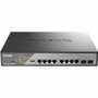 D-Link DSS-200G Ethernet Switch - 8 Ports - Manageable - Gigabit Ethernet - 10/100/1000Base-T, 1000Base-X - 3 Layer Supported - - 2 - (DSS-200G-10MPP)