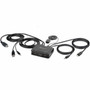 StarTechcom 2-Port Hybrid USB-C HDMI Cable KVM Switch 4K 60Hz Compact KVM with 6ft18m USB-A  4ft12m USB-C Integrated Cables - C2-H46-UAC-CBL-KVM