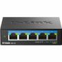 D-Link 5-Port Multi-Gigabit Unmanaged Switch - 5 Ports - 2.5 Gigabit Ethernet, Gigabit Ethernet - 2.5GBase-T, 10/100/1000Base-T - 2 - (DMS-105)