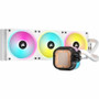 Corsair iCUE LINK H150i RGB AIO Liquid CPU Cooler - White - 3 x Fan(s) - 1786.8 L/min Maximum Airflow - 2400 rpm - Liquid Cooler - H3 (CW-9061006-WW)