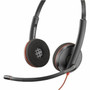Poly Blackwire C3220 Headset - Stereo - USB Type C - Wired - 32 Ohm - 20 Hz - 20 kHz - Over-the-head Over-the-ear - Binaural - - 52 80S07AA