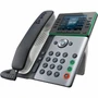 Poly Edge E350 IP Phone - Corded - CordedCordless - Wi-Fi Bluetooth - Desktop Wall Mountable - Black - TAA Compliant - VoIP - IEEE 82M89AA