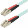 StarTech.com 25m (82ft) LC/UPC to LC/UPC OM4 Multimode Fiber Optic Cable, 50/125&micro;m LOMMF/VCSEL Zipcord Fiber, 100G, LSZH Fiber - (Fleet Network)