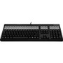 CHERRY LPOS QWERTY Keyboard - 131 Keys - QWERTY Layout - 42 Relegendable Keys - Magnetic Stripe Reader - USB - Black (Fleet Network)