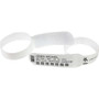 Zebra Z-Band UltraSoft Wristband Cartridge Kit (White) - 1" Width x 11" Length - Permanent Adhesive - Rectangle - Direct Thermal - - - (Fleet Network)