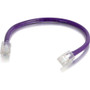 C2G 6in Cat6 Non-Booted Unshielded (UTP) Network Patch Cable - Purple - 6" Category 6 Network Cable for Network Device - First End: 1 (00968)
