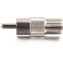 C2G RCA to F-TYPE Adapter - 1 x RCA Male - 1 x F Connector Female - Brass (27313)