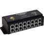 DITEK Wall Mount 8 Channel PoE Extender Surge Protector - 100 VA - PoE DTK-WM8EXTS