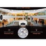 Wisenet XNF-9010RV 12 Megapixel Outdoor Network Camera - Color - Fisheye - 3281 ft 10 m Infrared Night Vision - H264 H265 MJPEG XNF-9010RV
