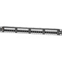 Signamax 24-Port Category 6 MDX-Series Patch Panel 1U - 24 Ports - 24 x RJ-45 - 1U High - Black - 19 Wide - Rack-mountable - TAA 24458MDX-C6
