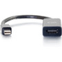 C2G Mini DisplayPort to HDMI Passive Adapter - Black - M/F - 8" HDMI/Mini DisplayPort A/V Cable for Notebook, HDTV, Projector, Device (CG54430)