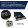 apg Legend Cash Drawer - USD 5 Bill - 5 Coin - 2 Media Slot - Stainless Steel, Steel - Black - 4.20" (106.68 mm) Height x 18" (457.20 (JD320-BL1816-C)