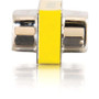 C2G DB-9 Mini Gender Changer - 1 Pack - 1 x 9-pin DB-9 Serial Male - 1 x 9-pin DB-9 Serial Male - Silver, Yellow (02782)
