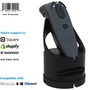 Socket Mobile DuraScanreg D730 Laser Barcode Scanner Gray  Charging Dock - Wireless Connectivity - 15 ft 4572 mm Scan Distance CX3469-1937