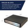 APG Cash Drawer Vasario Series Cash Drawer - 5 Bill - 5 Coin - 2 Media Slot - Solenoid 24V - Black (VBS320-BL1915)