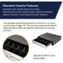 APG Cash Drawer Vasario Series Cash Drawer - 5 Bill - 5 Coin - 2 Media Slot - Solenoid 24V - Black VBS320-BL1915