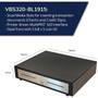 APG Cash Drawer Vasario Series Cash Drawer - 5 Bill - 5 Coin - 2 Media Slot - Solenoid 24V - Black VBS320-BL1915