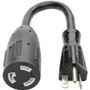 Tripp Lite 6in Power Cord Adapter Cable Heavy Duty L5-20R to 5-20P 20A 12AWG 6" - 15.24cm (P044-06I)