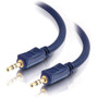 C2G Velocity Stereo Audio Cable - Mini-phone Male - Mini-phone Male - 15.24m - Blue (Fleet Network)